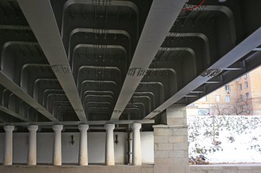 Şehir Moskova Borodino köprü mimarisi