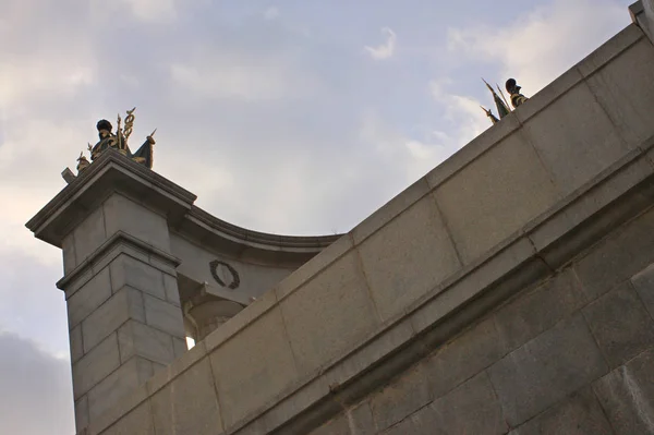 Stadt Moskau Borodino Brücke Architektur — Stockfoto