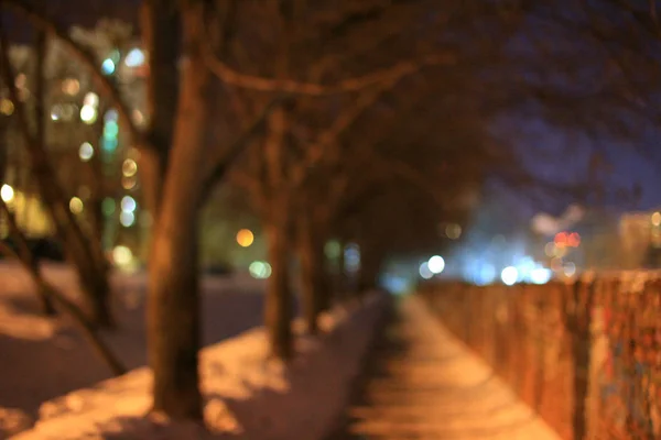 City Moscow Night Street Red Brick — Stock Photo, Image