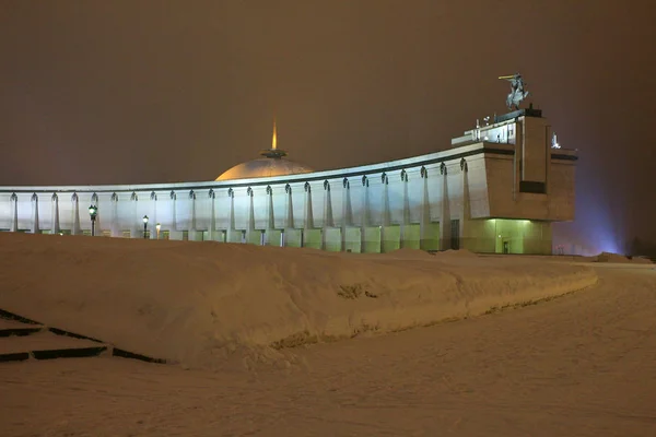 Winter Moskou Overwinning Stadspark — Stockfoto