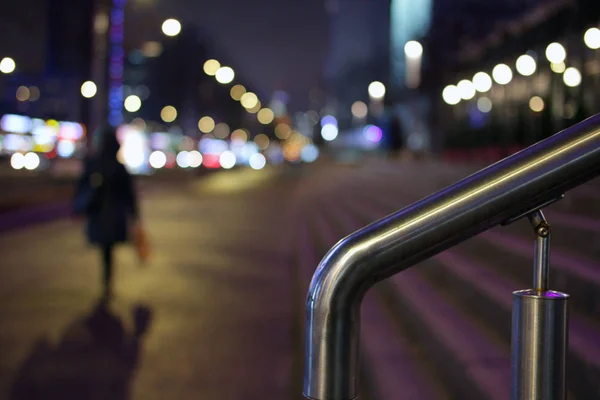 City Moscow Blurred Bokeh Street — Stock Photo, Image