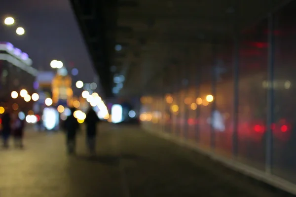 City Moscow Blurred Bokeh Street — Stock Photo, Image