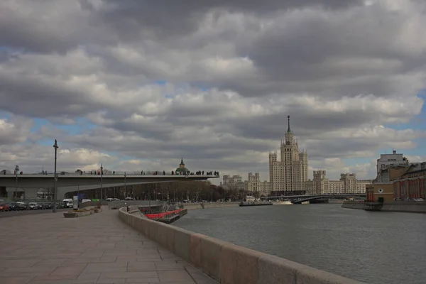 Pohled Zaryadye Parku Moskva — Stock fotografie