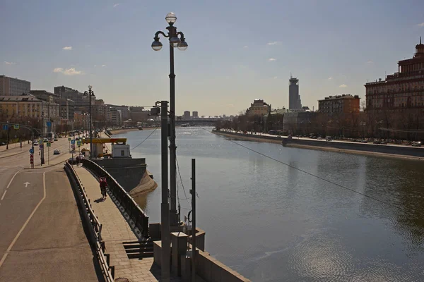 Città Mosca Strada Grande Ponte Ustinsky — Foto Stock