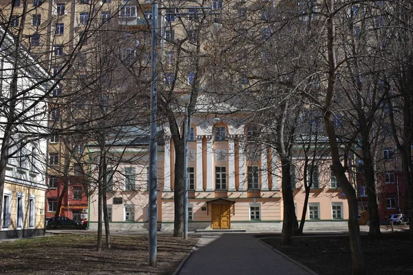 City Moscow Street Buildings Alleys — Stock Photo, Image