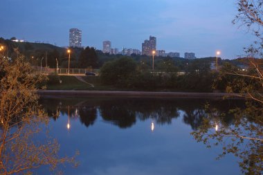 Night City Moskova doğa nehri