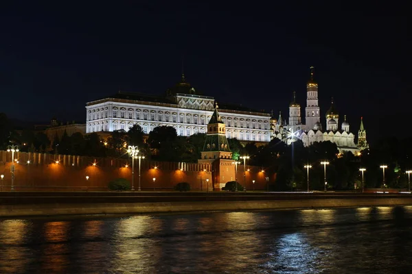 Città Mosca Torri Notturne Del Cremlino Mosca — Foto Stock