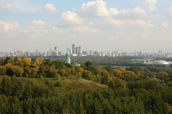 Distrito Krylatskoye Moscú Rusia Vista Panorámica Mañana Los Lugares Interés — Foto de Stock
