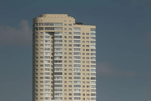 Moskou Stad Krylatskoye Wijk Residentiële Gebouwen Textuur Van Het Gebouw — Stockfoto