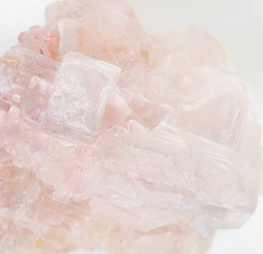 Pembe kristalleri halite mineral - Doğal Pembe sofra tuzu