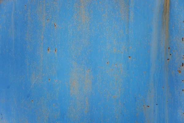 Fondo Abstracto Azul Superficie Metálica Oxidada Con Escamas Pintura Azul — Foto de Stock
