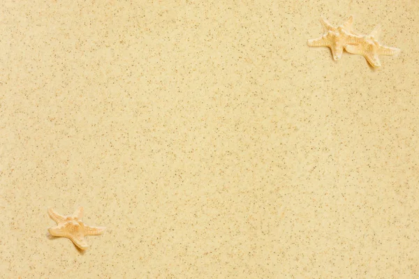 Flera Sjöstjärnor Bakgrunden Sea Sand — Stockfoto