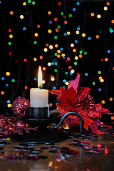 Vertikale Weihnachtskomposition — Stockfoto