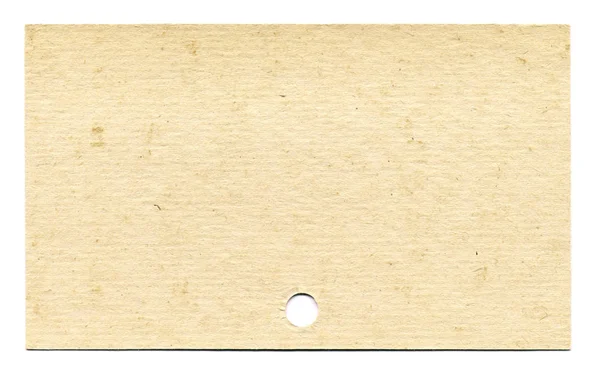 Index card on white background — Stock Photo, Image