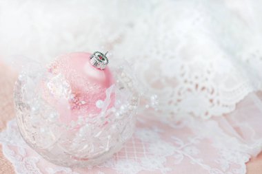 pembe Noel dekorasyon