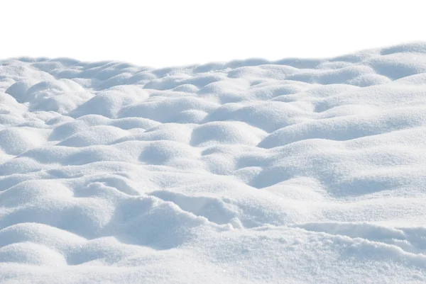 Snön driver på en vit bakgrund Royaltyfria Stockfoton