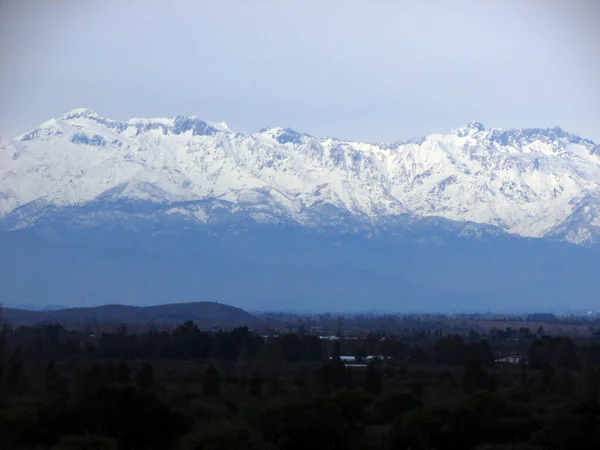 Andes Βουνά Τοπίο Maule Chile Φωτογραφία Φύσης — Φωτογραφία Αρχείου