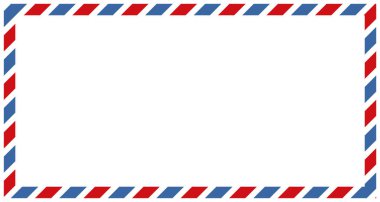 mektupları ve posta damgaları, havayolu vektör çizim tasarımlar