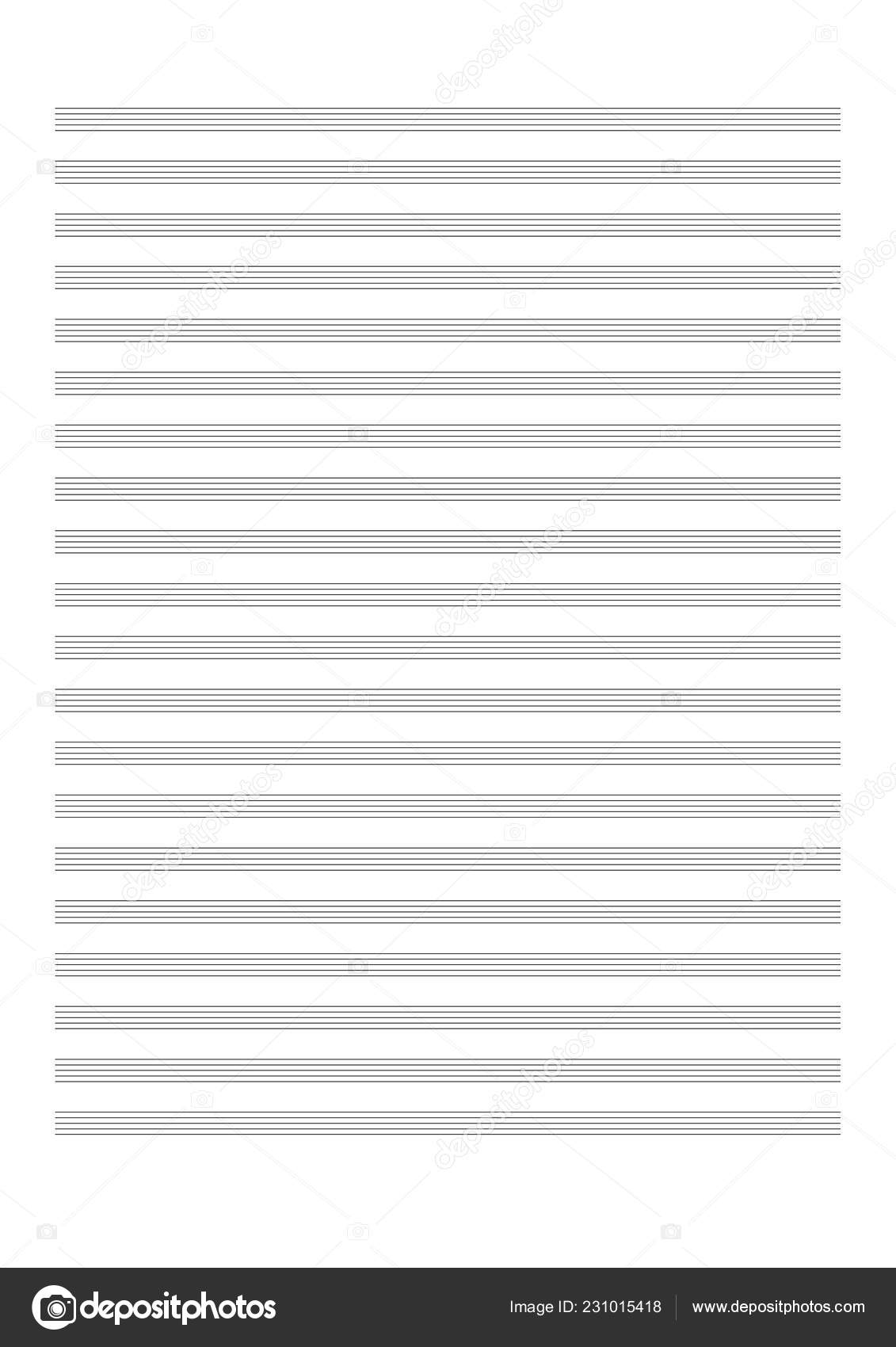 Blank Sheet Music Sheet Notation Voice Solo Instruments Blank Sheet
