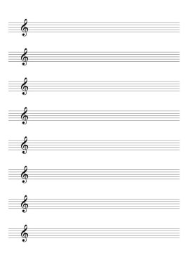 Bir ses ya da solo enstrümanlar boş levha müzik vectorillustration ifadenin boş levha müzik sayfası