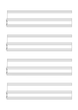 Bir ses ya da solo enstrümanlar boş levha müzik vectorillustration ifadenin boş levha müzik sayfası