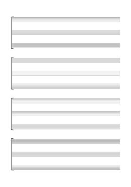 Bir ses ya da solo enstrümanlar boş levha müzik vectorillustration ifadenin boş levha müzik sayfası