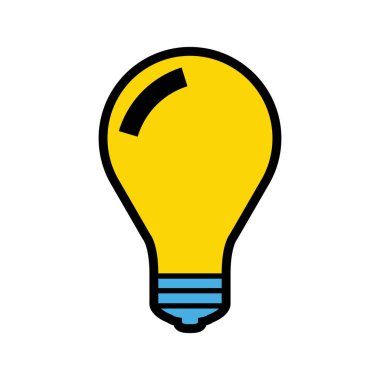 ampul veya cam ampul arka plan vektör ampul simge tasarlamak üzerinde