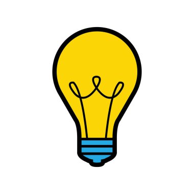 ampul veya cam ampul arka plan vektör ampul simge tasarlamak üzerinde