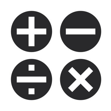 Matematik sembolleri vectorand matematik simgeleri illüstrasyon