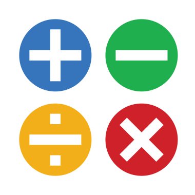 Matematik sembolleri vectorand matematik simgeleri illüstrasyon