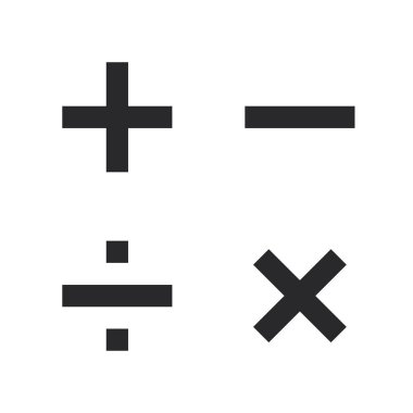 Matematik sembolleri vectorand matematik simgeleri illüstrasyon