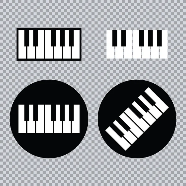 Icono Piano Teclas Del Concepto Piano Impresión Música Moderna Diseño — Archivo Imágenes Vectoriales