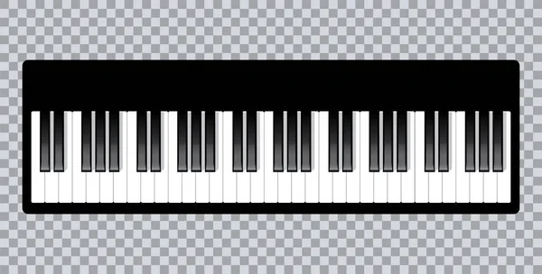 Piano icon and keys of piano concept modern music print and web design  piano poster on white vector illustration