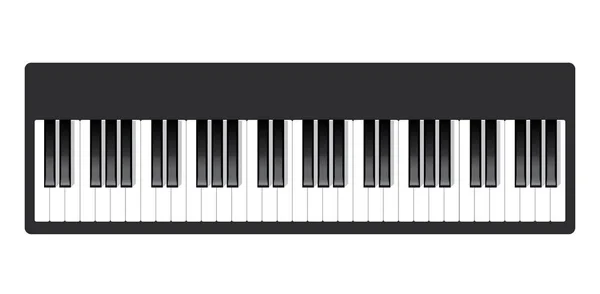 Icono Piano Teclas Del Concepto Piano Impresión Música Moderna Diseño — Archivo Imágenes Vectoriales