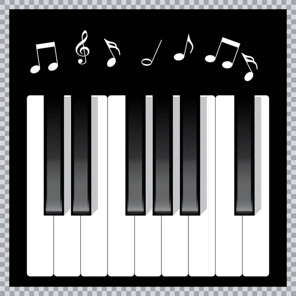 Εικονίδιο Πιάνο Και Πλήκτρα Του Πιάνου Έννοια Σύγχρονης Μουσικής Εκτύπωσης — Διανυσματικό Αρχείο