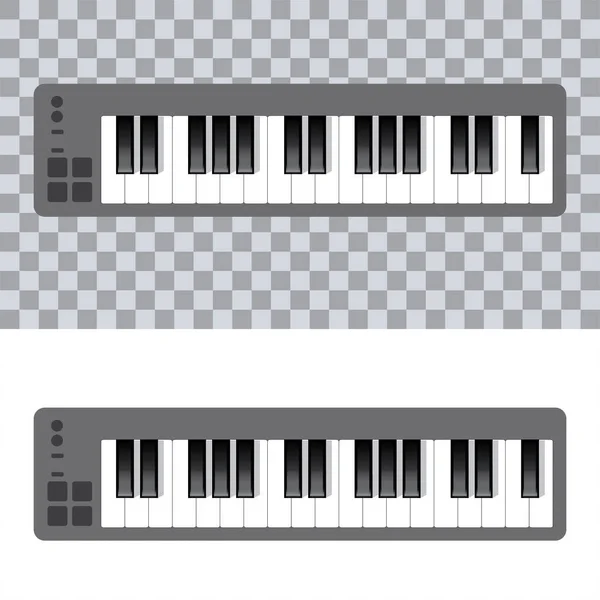 Icono Piano Teclas Del Concepto Piano Impresión Música Moderna Diseño — Archivo Imágenes Vectoriales