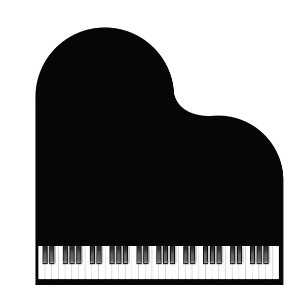 Icona Pianoforte Tasti Pianoforte Concetto Musica Moderna Stampa Web Design — Vettoriale Stock