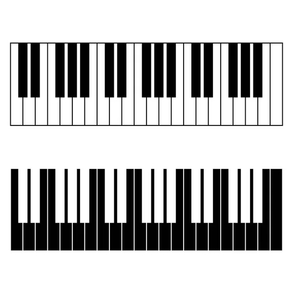 Piano Chords Piano Key Notes Chart White Background Vector Illustration — Stock Vector