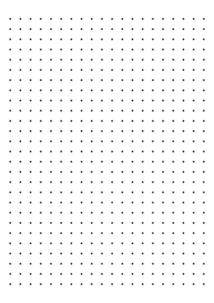 Dot Grid Papier Grafiekpapier Witte Achtergrond Vectorillustratie — Stockvector