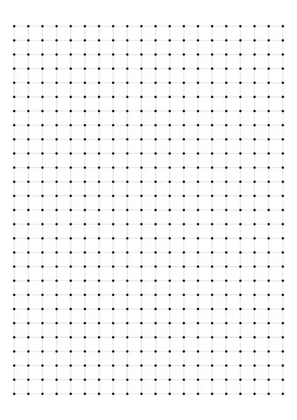 Nokta kılavuz kağıt grafik kağıdı beyaz arka plan vektör çizim üzerinde 1 cm