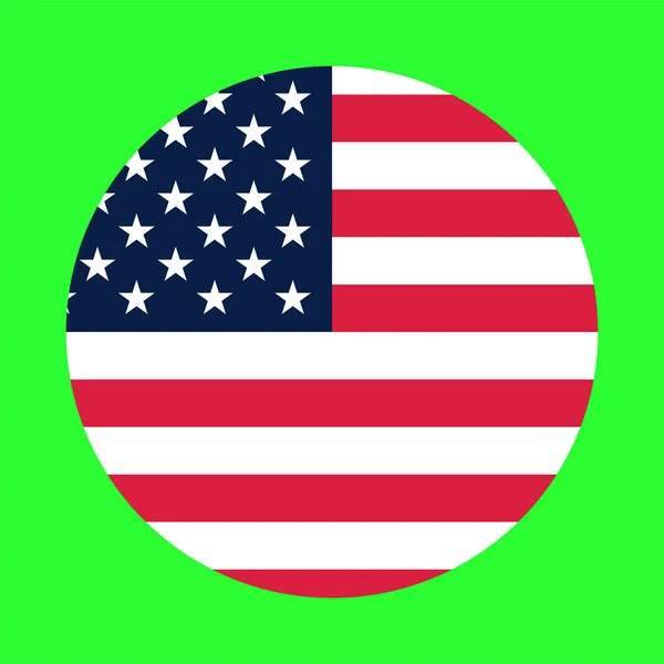 美国国旗或美国国旗标志美国国旗图标在背景向量 — 图库矢量图片
