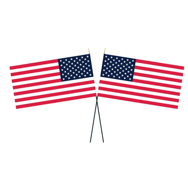 Bandera Estados Unidos Bandera Los Estados Unidos Símbolo Bandera Estados — Vector de stock