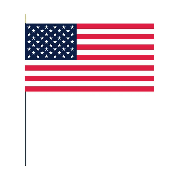 Bandeira Americana Bandeira Dos Estados Unidos Símbolo Ícone Bandeira Americana —  Vetores de Stock