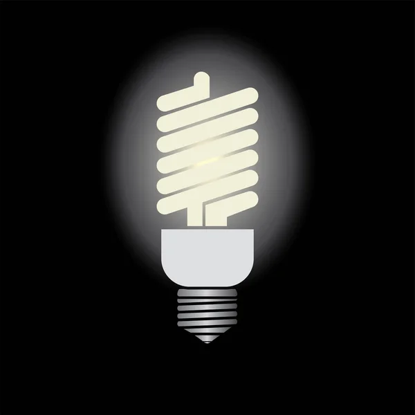 Light Bulb Glass Light Bulb Background Vector Light Bulb Icon — Stock Vector