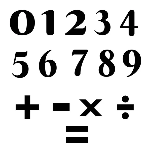 Mathematische Symbole Vektorund Mathematische Symbole Illustration — Stockvektor