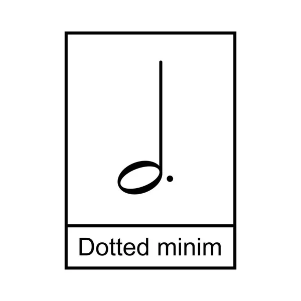 Musikaliska Symboler Och Anteckningar Vektor Vit Bakgrund Illustration — Stock vektor