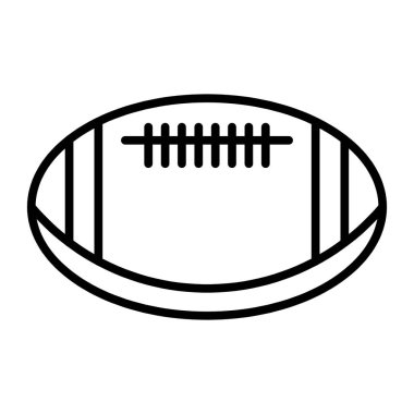 Amerikan futbolu oval simge vektör Amerikan futbolu simge tasarlamak top