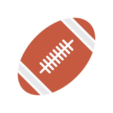 Amerikan futbolu oval simge vektör Amerikan futbolu simge tasarlamak top