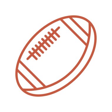 Amerikan futbolu oval simge vektör Amerikan futbolu simge tasarlamak top