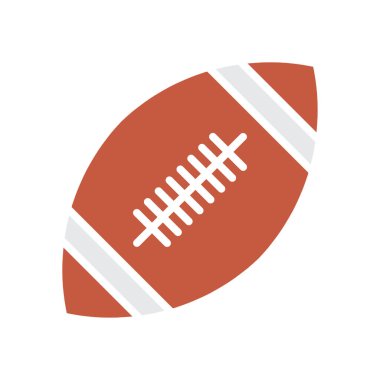 Amerikan futbolu oval simge vektör Amerikan futbolu simge tasarlamak top